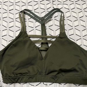 Green Victoria’s Secret Sports Bra, Size Medium